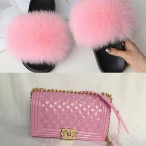 Slides sets are $85 pink bags are $56